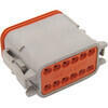 Carcasa de conector de cable eléctrico Deutsch 12 pines macho gris - Fotos 1