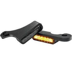 Coppia frecce led per Harley-Davidson Softail -'14 anteriori Heinz Bikes nero fumè