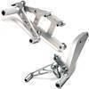 Kit pedane arretrate per Harley-Davidson Sportster '04- grigio - Foto 1