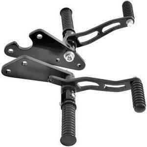 t pedane avanzate per Harley-Davidson Dyna +30cm alleggerite nero