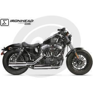 Auspuff Schalldämpfer Harley-Davidson Sportster '14- Ironhead chrom paar - Bilder 2
