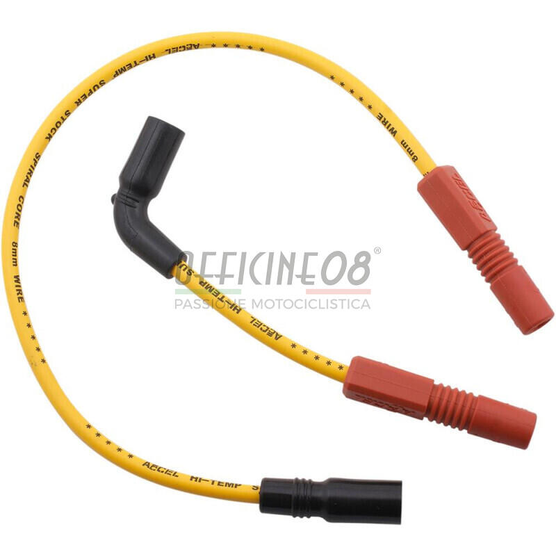 Ignition cable kit Harley-Davidson Sportster '07- Accel 8mm yellow