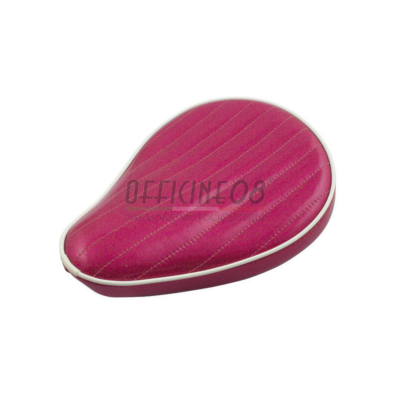 Sella completa per Harley-Davidson telaio rigido Le Pera Old School Metal Flake magenta