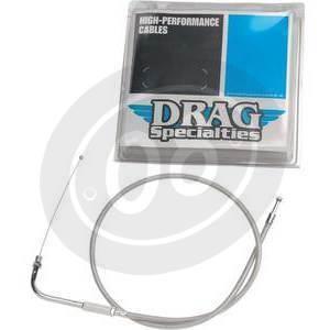 Cavo gas per Harley-Davidson FLHT '95 Drag Specialties rivestito inox chiusura - Foto 2