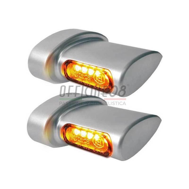 Led winkers Harley-Davidson -'17 rear Heinz Bikes Winglets Micro chrome satin pair