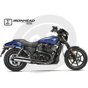 Auspuff Schalldämpfer Harley-Davidson Street -'16 Ironhead kurz chrom - Bilder 2