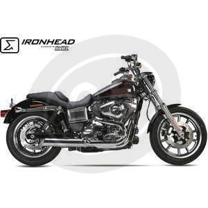 Auspuff Schalldämpfer Harley-Davidson Dyna Low Rider '14-'16 Ironhead chrom - Bilder 2