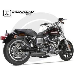 Auspuff Schalldämpfer Harley-Davidson Dyna Low Rider '14-'16 Ironhead schwarz - Bilder 3