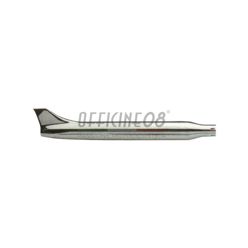 Exhaust muffler Paughco Fishtail Rocket short chrome