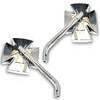 Specchietto retrovisore Highsider Iron Cross cromo coppia - Foto 1