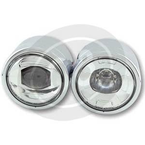 Full led headlight 3.5'' Twin chrome - Pictures 2