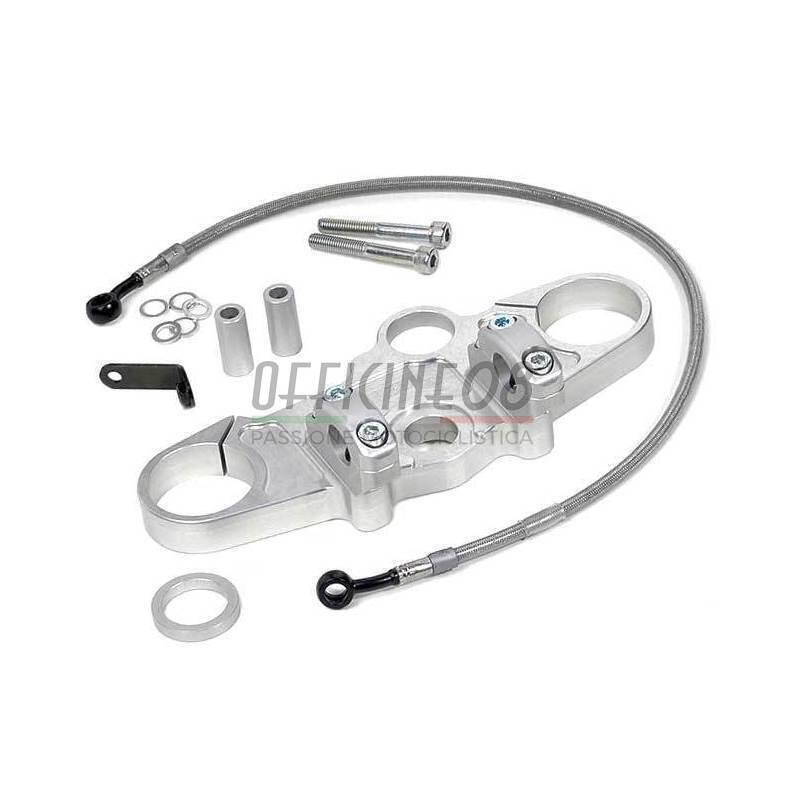 Fork bridge Kawasaki GPZ 1100 E conversion kit Superbike LSL grey