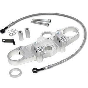 Piastra forcella per Kawasaki GPZ 600 R kit Superbike LSL grigio