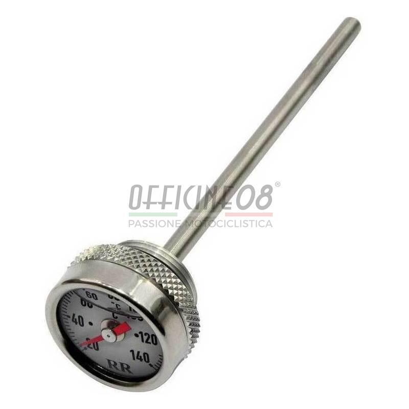 Engine oil thermometer M18x1.5 length 235mm dial white