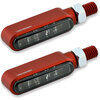Coppia frecce led Highsider Bronx rosso fumè - Foto 1