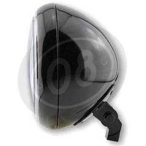 Halogen headlight 7'' Yuma2 black polish lens clear - Pictures 2