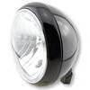 Halogen headlight 7'' Yuma2 black polish lens clear