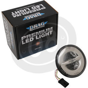 Faro anteriore per Harley-Davidson Touring '14- Drag Specialties led cromo - Foto 2