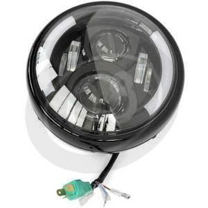 Full led headlight 7'' Modern with winkers black - Pictures 3