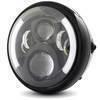 Full led headlight 7'' Modern with winkers black - Pictures 1