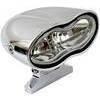 Faro anteriore Oval Double alogeno attacco basso cromo lente blu - Foto 1