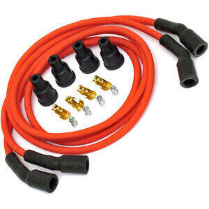 Ignition cable 7mm kit Dynatek red 2 cylinders
