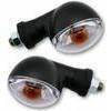 Halogen winkers Oval mini short black transparent pair - Pictures 1