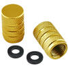 Tappo valvole pneumatici Pro Bolt alluminio oro coppia - Foto 1