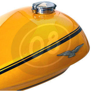 Fuel cap Moto Guzzi V 7 i.e. III Monza complete polish - Pictures 7