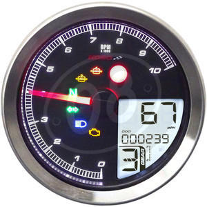 Gauge kit Yamaha XV 950 Koso TNT-04 grey - Pictures 3