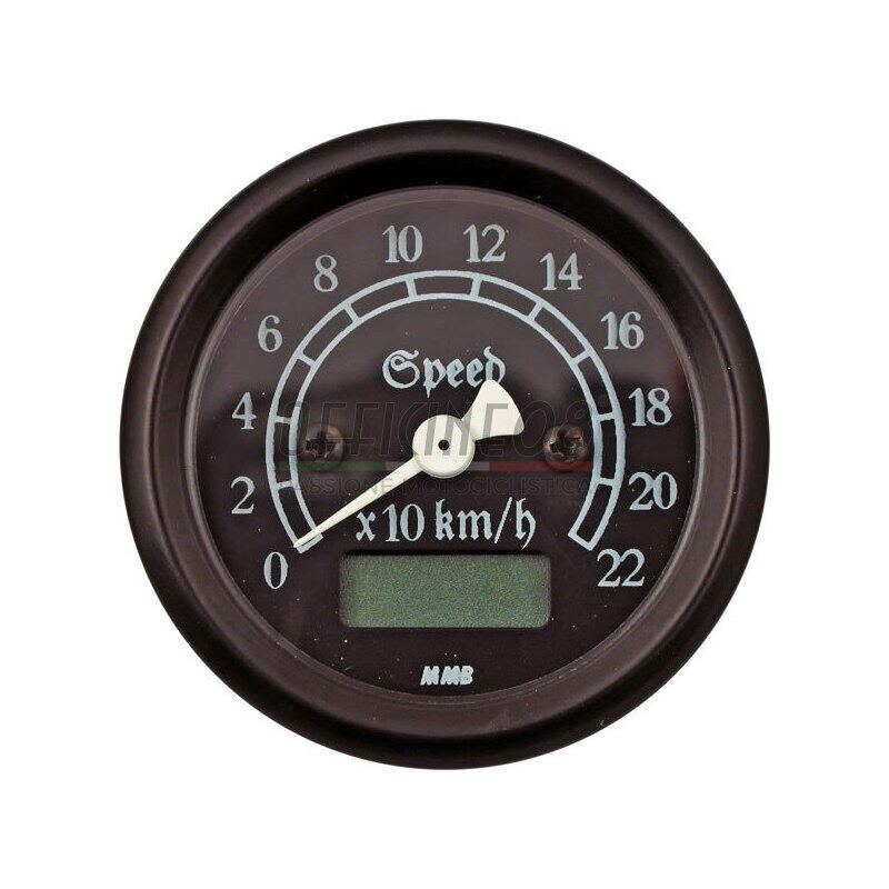 Electronic speedometer MMB Retro mini body black dial black