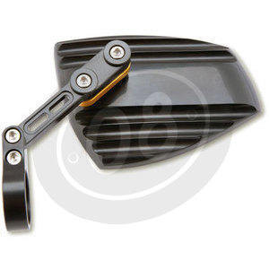 Specchietto retrovisore bar-end Highsider Wave nero/oro coppia - Foto 4