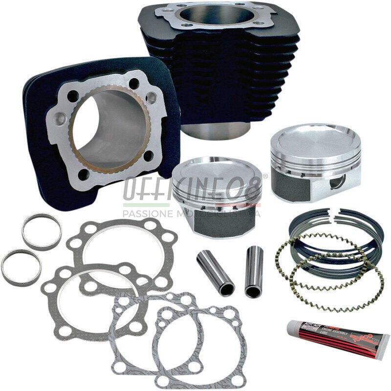 Kit aumento cilindrata per Harley-Davidson Sportster 883 '86-'19 1200cc nero