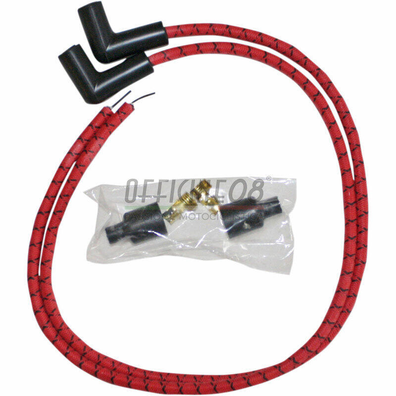 Ignition cable kit Harley-Davidson Taylor 90° red/black