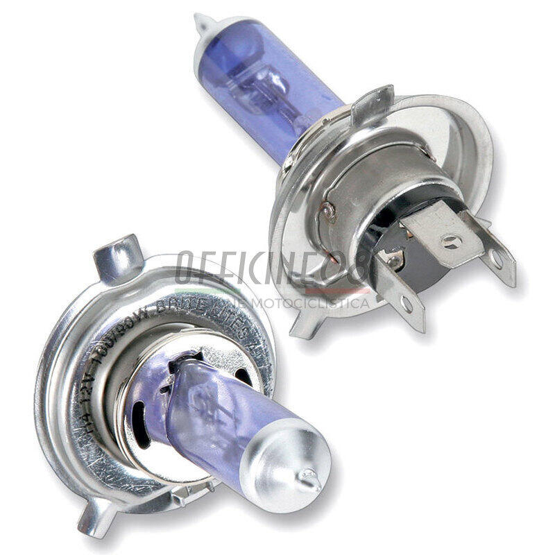 Halogen bulb 12V H4, 60/55W violet pair