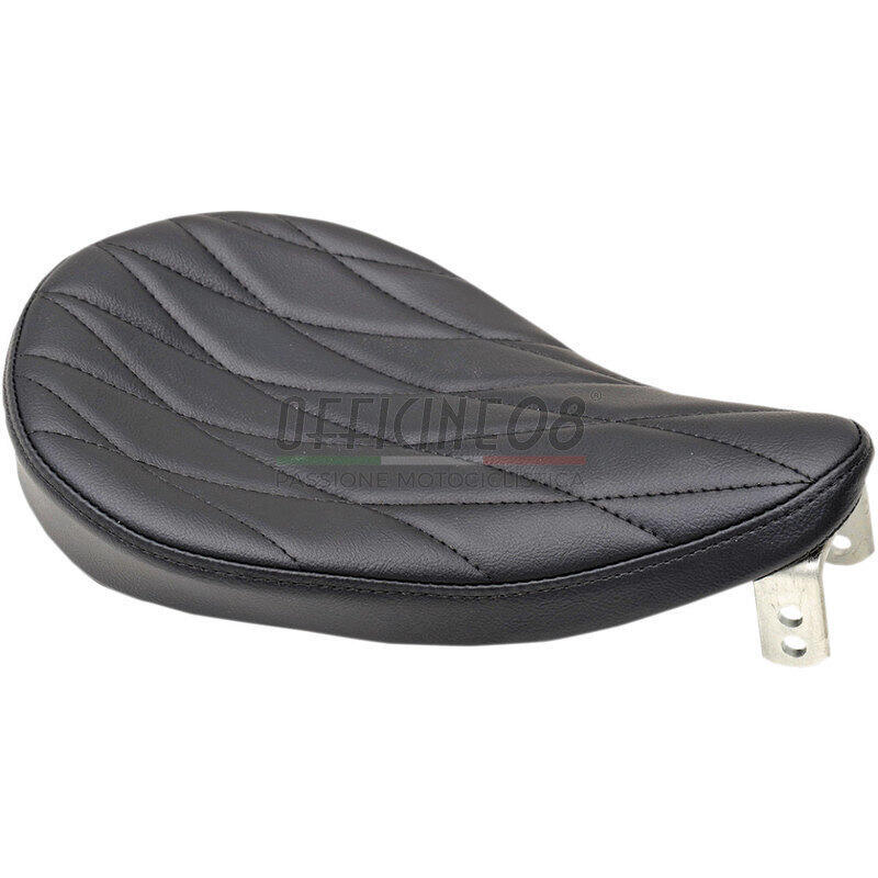 Complete seat Harley-Davidson rigid Drag Specialties Diamond driver small vinyl black diamond