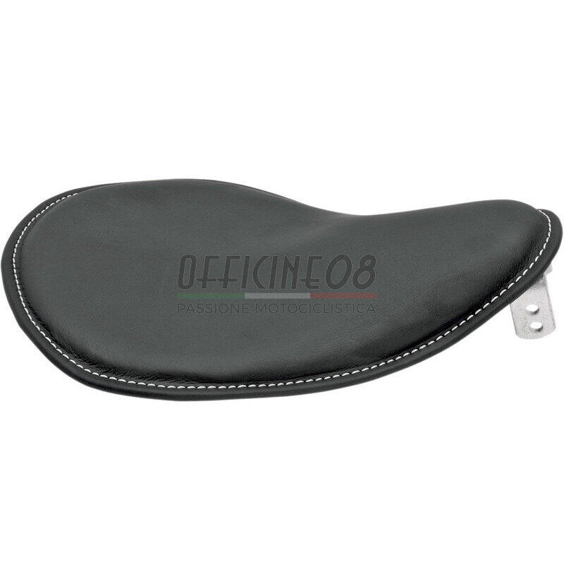 Complete seat Custom solo Drag Specialties Low Profile driver small leather black smooth