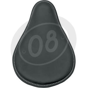 Universal motorcycle seat Custom Drag Specialties Low Profile small leather black smooth - Pictures 5