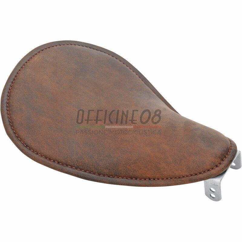 Complete seat Custom solo Drag Specialties Low Profile driver small leather brown