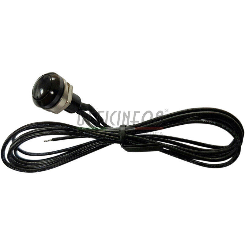 Button to screw 12mm black