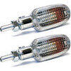 Coppia frecce alogene K&S Oval lucido trasparente - Foto 1