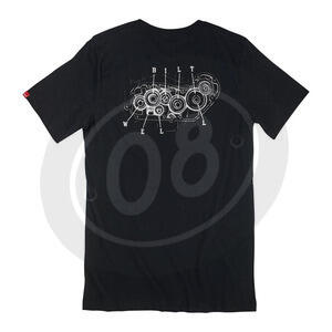 T-Shirt maniche corte Biltwell 4-Cam pocket nero - Foto 5