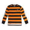 Felpa ROEG Jeff righe nero/arancione - Foto 1