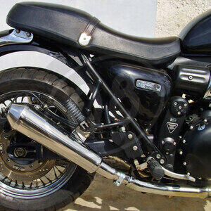 Auspuff Schalldämpfer Triumph Thunderbird 900 Mass Cafe Racer paar - Bilder 3