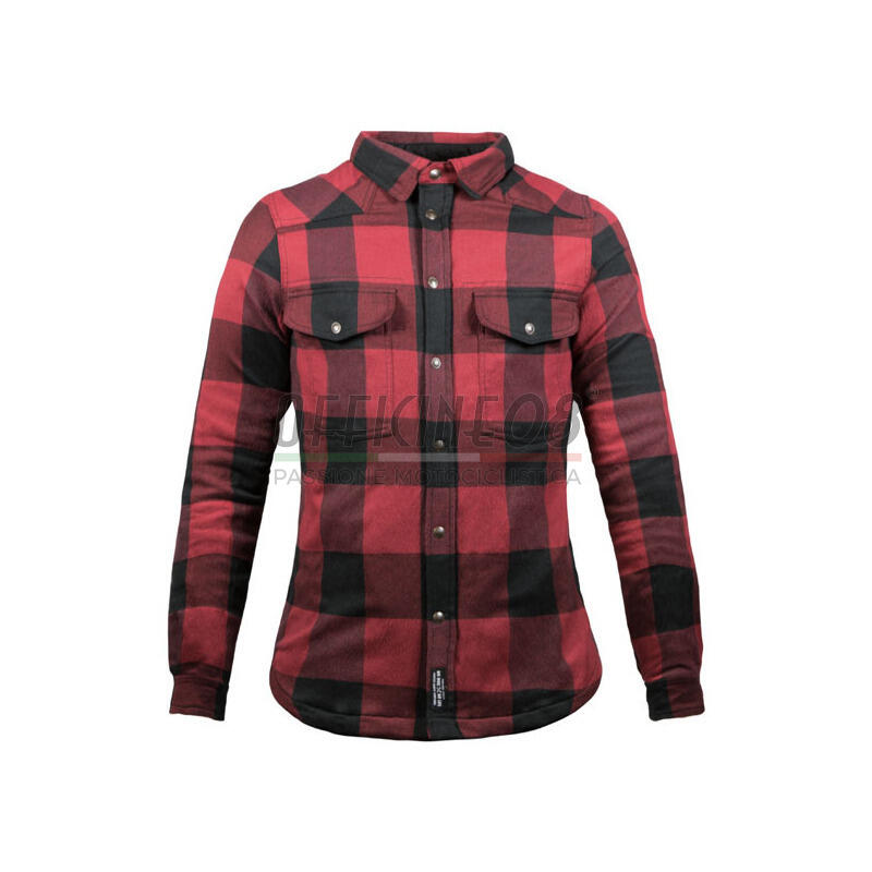 Camicia da moto XTM John Doe rosso/nero