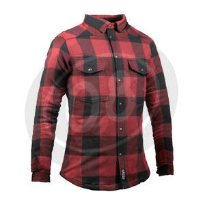 Camicia moto John Doe XTM rosso/nero - Foto 4