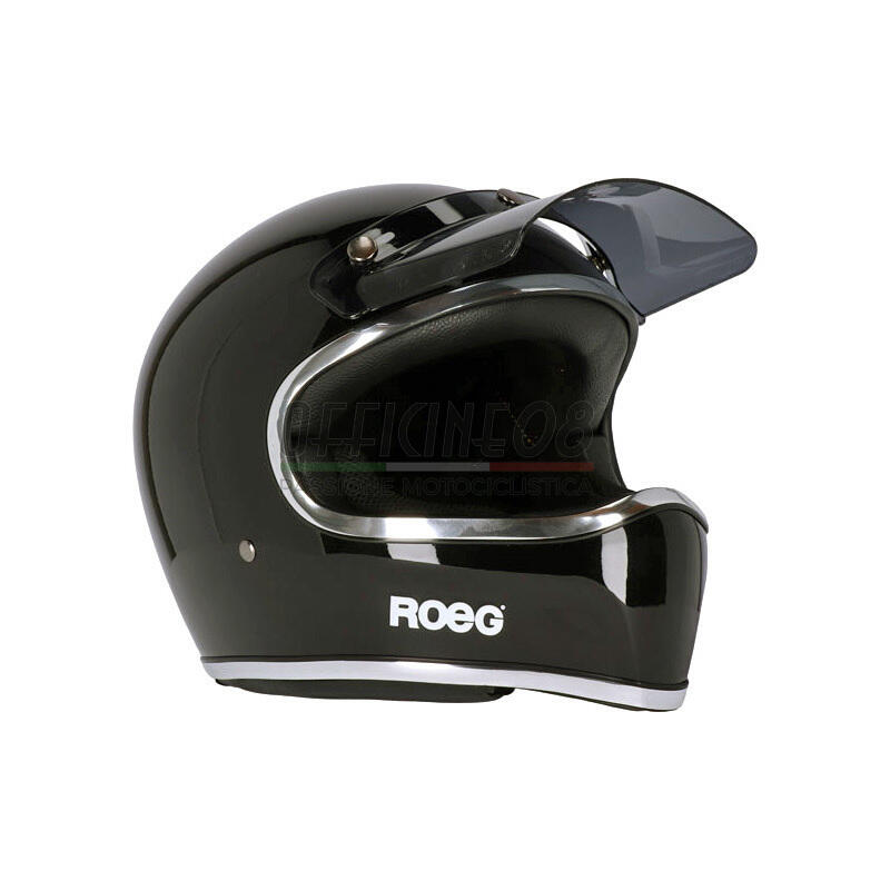 Casco moto integrale ROEG Peruna 2.0 nero lucido