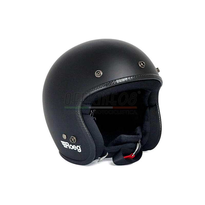 Motorcycle helmet open face ROEG Jett black matt