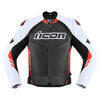 Giacca moto Icon Hypersport2 Prime nero/bianco/rosso - Foto 1