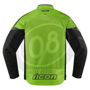 Giacca moto Icon Hooligan verde